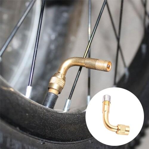 45 Degree Brass Air Tyre Valve Schrader Valve Stem with Extension Adapter for Car Truck Motorcycle Air Tyre Valve Car Styling