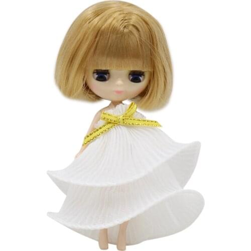 Mini blyth doll New cute brown wild short hair diy high quality nude 11cm