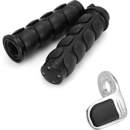 Motorcycle 1" 25mm Hand Grips + Throttle Boss For Suzuki Intruder Volusia VS VL 700 750 800 1400 1500 Savage LS 650