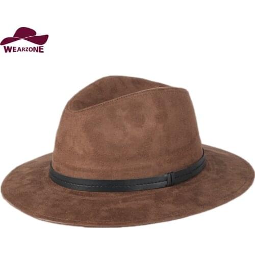 2016 new Suede felt hats Classic fedora Jazz Bullfighting hat church hats woman toca masculina hat simple maison michel