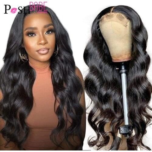 30 Inch Body Wave Lace Front Wig Pre Plucked 13x4 HD Lace Frontal Wig Glueless Natural Remy Brazilian Human Hair Wigs For Women