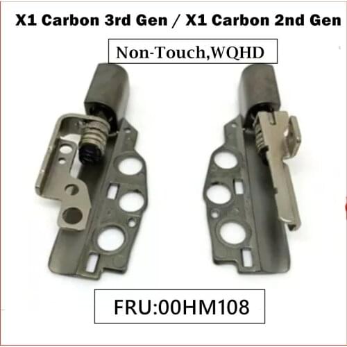 For Lenovo ThinkPad X1 Carbon Gen 2nd 3rd WQHD LCD Hinges No Touch FRU 00HM108 00UR148 DC1830LC0530 DC1830RC0530