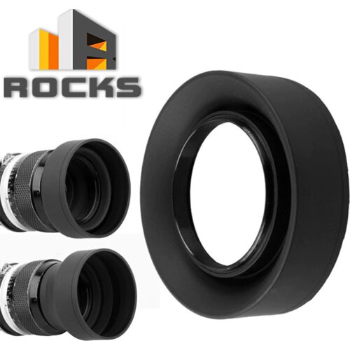 Pixo For Canon Nikon camera 58 mm 3 in1 58mm 3 Stages Collapse Rubber Lens Hood For Canon Nikon camera