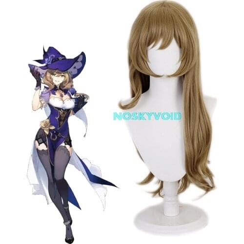 Genshin Impact Costumes Lisa Minci Cosplay Wig Woman Headwear Lisa Halloween Carnival Headgear Accessories