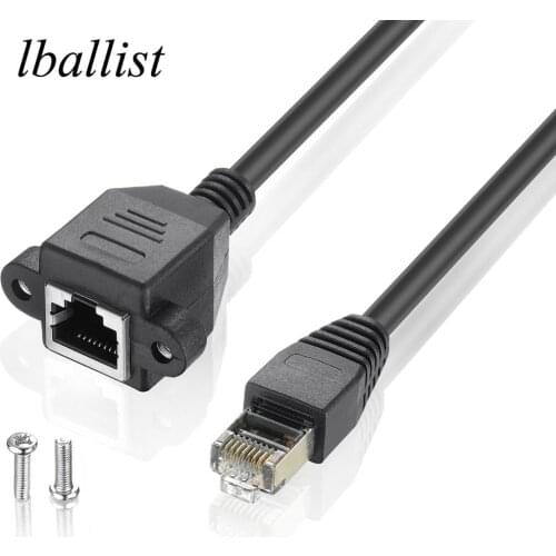 Lballist Cat6 RJ45 Male to Female Extension Cable Ethernet LAN Network Shielded 30cm 60cm 1m 1.5m 3m 5m