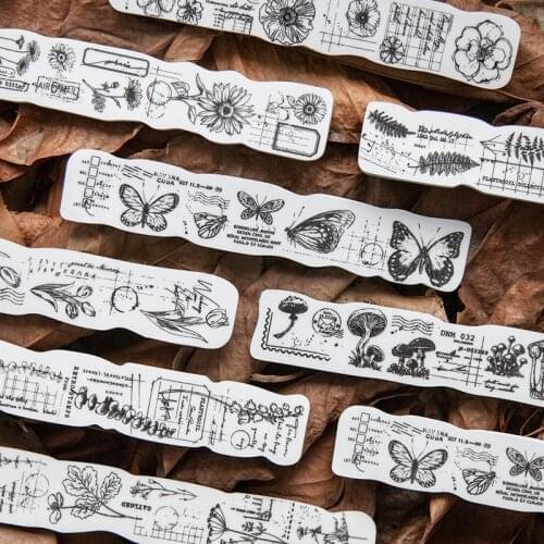 Vintage Butterfly Valley Daisy Decoration Stamp Sponge Rubber Stamps for Scrapbooking Diary Book Paper DIY Craft Standard Stamp