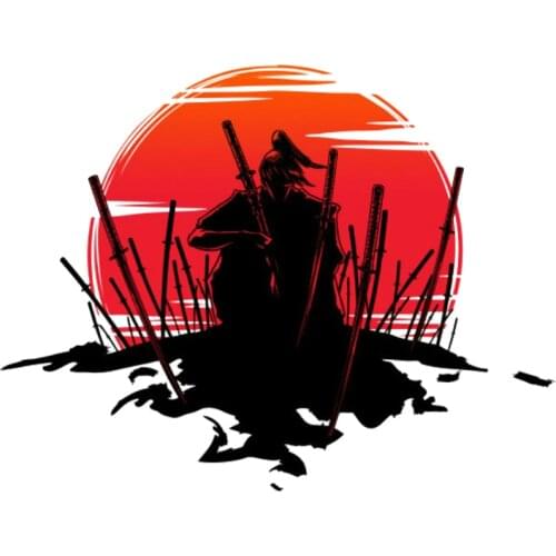 Funny Reflective Car Sticker Japanese Samurai Accessories Vinyl Decal PVC for Motorcycle JDM Opel Astra Mitsubishi