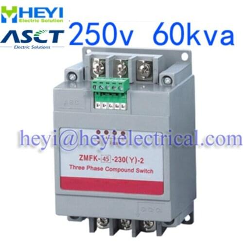ZMFK-II Three phase Reactive power compensation regulator with thyristor controll 250v 60kvar Y type connection