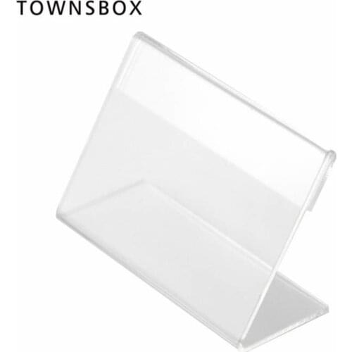 1pcs 1.3mm Clear Acrylic Menu List Desk Sign Frame Price Tag Display Holders Plastic Label Stand