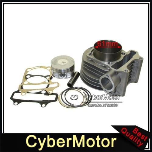 180cc Cylinder 61mm Big Bore Kit For GY6 125cc 150cc 1P52QMI 1P57QMJ Engine Scooter Moped ATV Quad