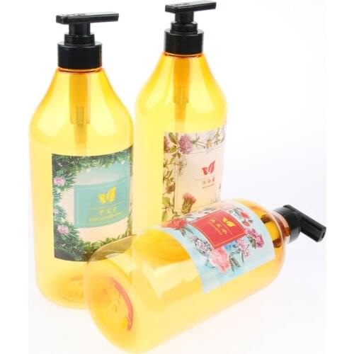 3pcs Empty Beauty Lotion Shampoo Bottles Refillable Water Containers 1000ml
