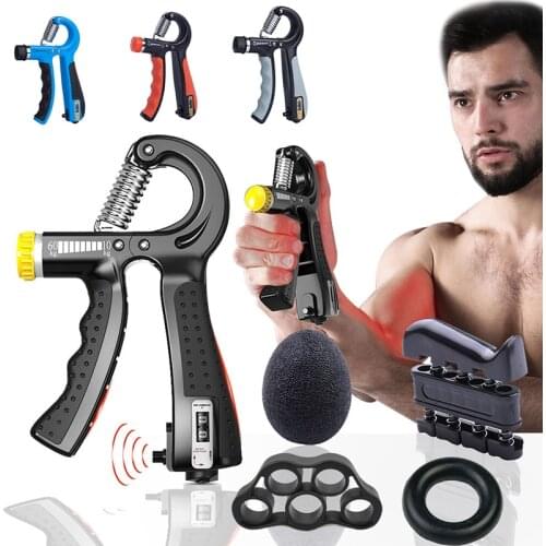 5-60Kg Adjustable Heavy Gripper Fitness Hand Exerciser Hand Grip Strengthener Grip Wrist Training Finger Pinch Carpal Expander