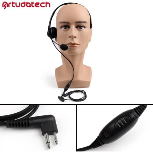 Artudatech For Motorola CP1660 CP1300 GP300 GP308 GP88 GP88S Radio Heavy Duty Overhead Headset