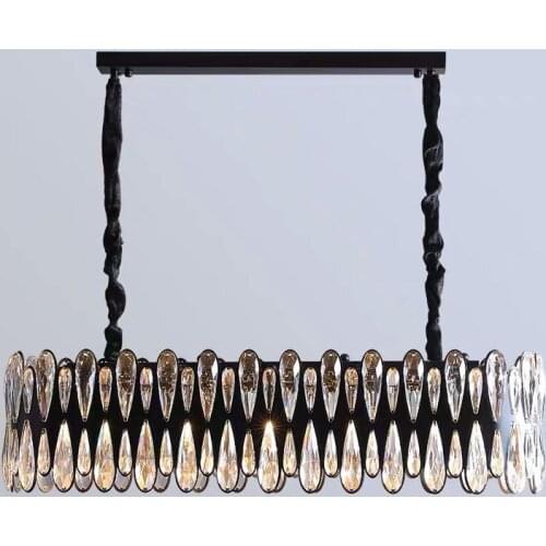 Black American Style Retro LED Chandeliers Lighting For Bedroom Living Room Hotel Restaurant Dining Room Fashion