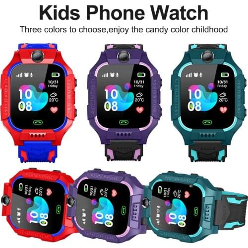 Z6 Children Kids Smart Watch IP67 Deep Waterproof 2G SIM Card GPS Tracker Camera SOS Call Location Reminder Anti-Lost PK Q50 Q12
