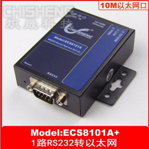 ECS8101A+ 1 port serial to Ethernet TCP/IP 232 to Ethernet 5V power-supply
