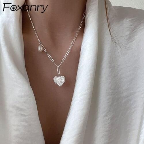 Женские ожерелья из жемчуга FOXANRY China At AliExpress