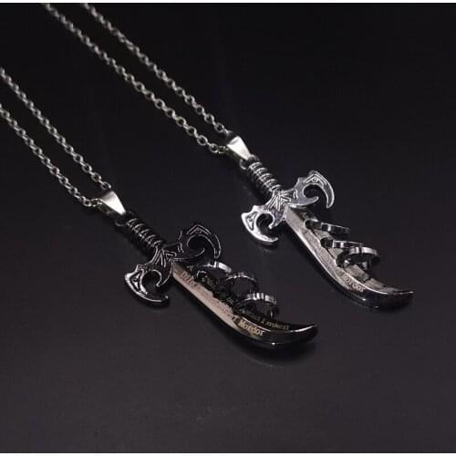 New Hip Hop Knife Necklace Mens Trendy Hiphop Pendant Street Jumping Di Accessories Necklace