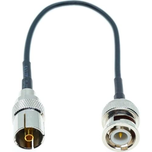 RG174 BNC male to IEC DVB-T PAL female Coax RF Pigtail FPV Jumper Cable