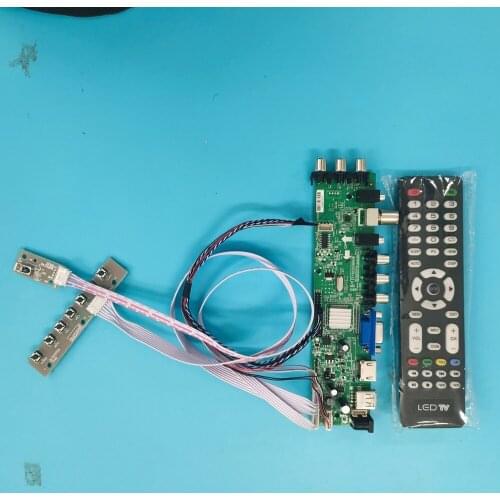 Kit For N156BGE-L11/N156BGE-L21 remote 40pin USB HDMI VGA AV LED DVB-T DVB-T2 TV 1366X768 Signal controller board digital 15.6"