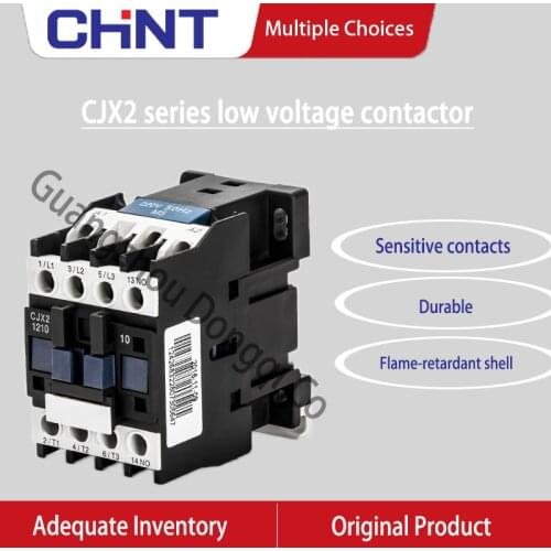 CHNT CHINT CJX2 Series Low Voltage Contactor 220V~380v Single-phase Three-phase