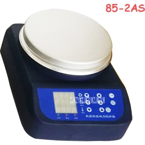 85-2AS New Digital Display Magnetic Heating Stirrer Lab Magnetic Stirrer Laboratory Thermostatic Magnetic Stirrer 110V/220V 20W