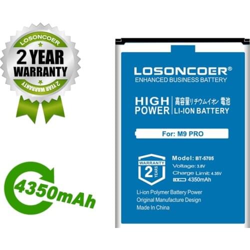 LOSONCOER Battery BT-5705 4350mAh Battery For LEAGOO M9 Pro M9Pro