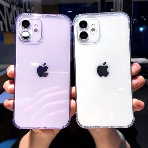 Luxury Soft Transparent Phone Case For iphone 11 12 Pro Max XS X XR 7 8 Plus mini SE 2020 Silicone Shockproof Cases Cover