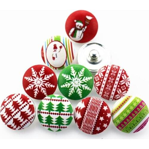 Wholesale 12pcs/lot resin Christmas snap buttons 18mm leather clasp snap button Bangles snap bracelet jewelry