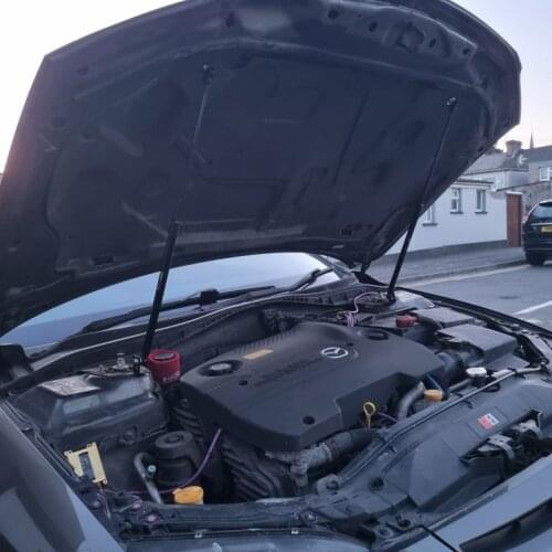 Front Hood Bonnet Gas Struts Lift Support Shock Damper Carbon Fiber For 2002-2007 Mazda6 Mazda 6 GG Sedan Hatchback