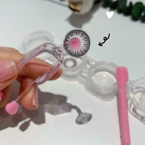 Contact Lenses Lens Soft Silica Tweezers Contact Lenses Lense Applicator Remover can CSV