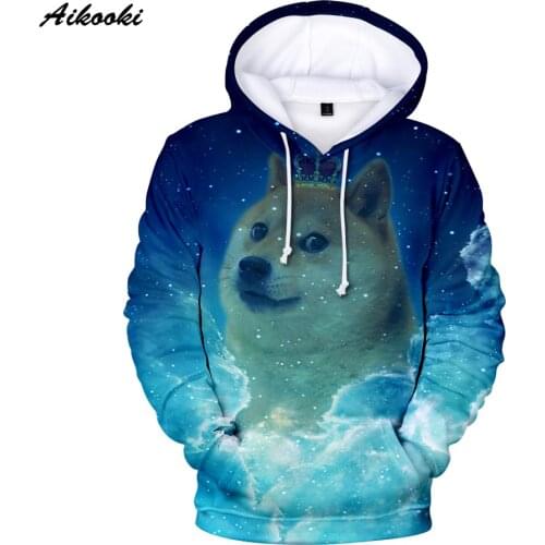Funny Novelty Lovely Dog 3D hoodies men/women Blue Sky Casual Hoodies Sweatshirts For Teen Girls Boys 3D Print Hooded Funny