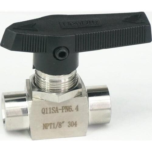1/8" NPT Female Shut Off Ball Valve 304 Stainless Steel Bulkhead Water Gas Oil 915 PSI Plumbing