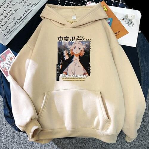 Anime Tokyo Revengers Hoodie Men/women Loose Aesthetic Manjirou Handsome Printed Sweatshirt Fashion Top Autumn Winter Streetwear
