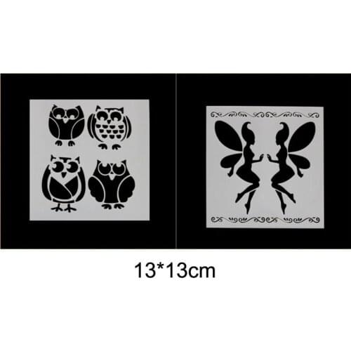 Stencils Owl DIY Scrapbooking Photo Album Decorative Embossing Paper Cards Making Template Drawing Sheet Stencil Bullet Journal