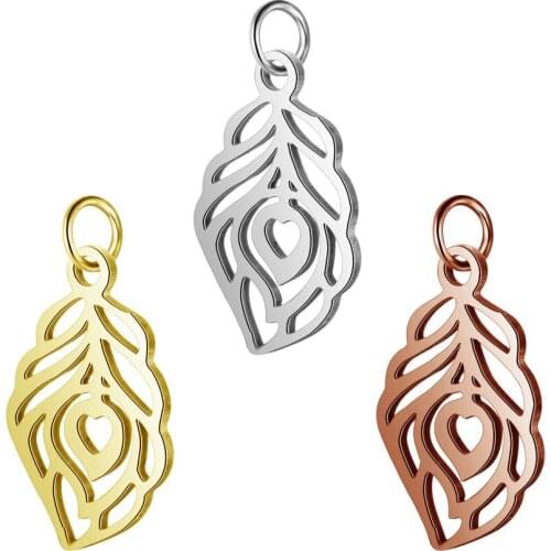 Horseshoe Pendant Fully Polished Laser Cut Stainless Steel Jewelry Gold Plated U-shaped Horseshoe Pendant Fitting