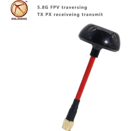 Waterproof omnidirectional wifi 5.8G 2.4G 3dBi TX RX mushroom RHCP FPV antenna for drone with flexible cable