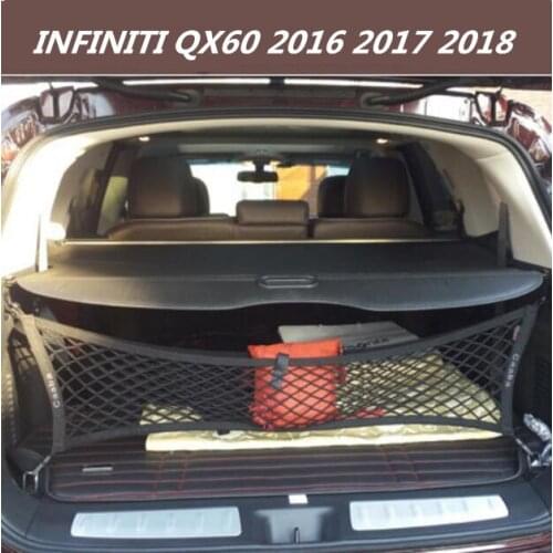 High quality Car Rear Trunk Security Shield Cargo Cover For 16-18 INFINITI QX60 2016 2017 2018 ( black, beige)