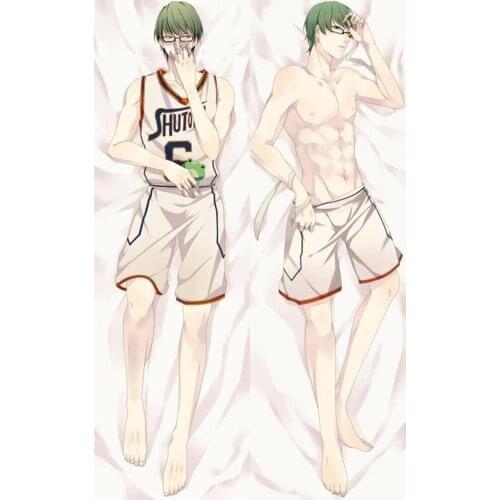 Japanese Cool Anime Kuroko no Basuke Midorima Shintaro Throw Otaku Dakimakura Gift Bedding Hugging Body Pillow Case 150x50 CM