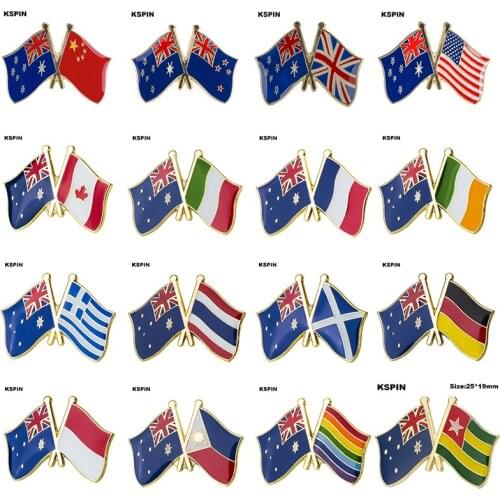 Australia Friendship Flag Badge Flag Lapel Pins Country Flag Badge Flag Badge Brooch