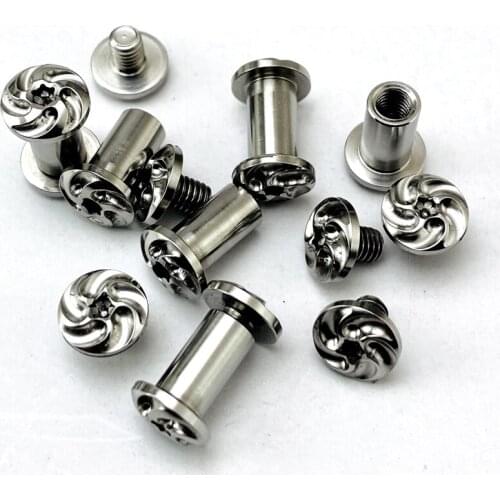 2PCS Spindle Screw Titanium Alloy Screw DIY Folding Knife Screw Accessories Making Tool Holder Titanium Alloy Screw