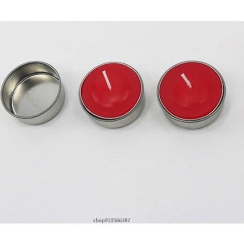 4.31x1.5CM Round Tealight Cup Holder Empty Case Candle Wax Container Bowl Mold DIY Jelly Gel Jar Making Accessories D21 Dropship