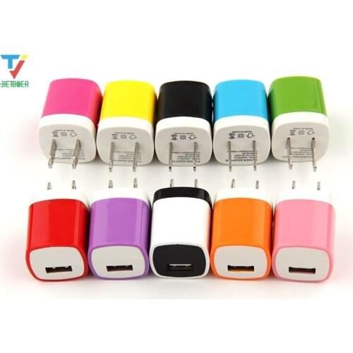 500pcs/lot 5V 1A US wall charger plug adapter for samsung htc blackberry for iphone 8 7 for ipod player wholesale cheap
