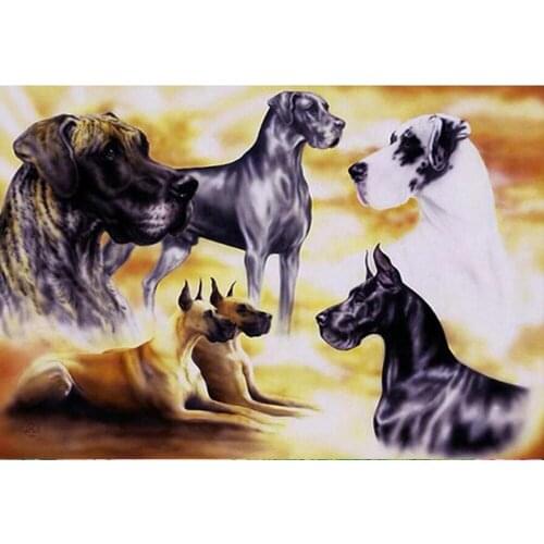 New diy diamond embroidery dog animal 5d diamond painting,full diamond mosaic picture of rhinestones cross-stitch wall art TY428