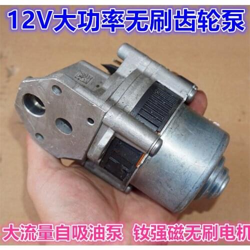 Used 12V high power bare magnetic brushless motor gear oil pump Strong self-priming oil pump Large flow circulation pump