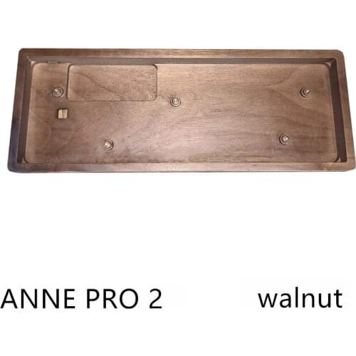 Black Walnut Wood Anne Pro 2 case Wood Case For Anne Pro 2 Mini Portable 60% Mechanical Keyboard