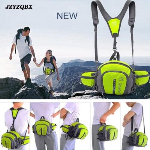 Double Shoulder Strap Waist Pack Multi Pocket Waist Bag Womens Fanny Pack Mens Belt Bag multifunction Mountaineering Bag