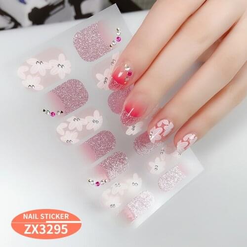 1 Sheet Nail Art Sticker Polish Wraps Double Ended Adhesive Pure Solid Color Full Cover Strips DIY Fashion Stickers Tips Wholesa