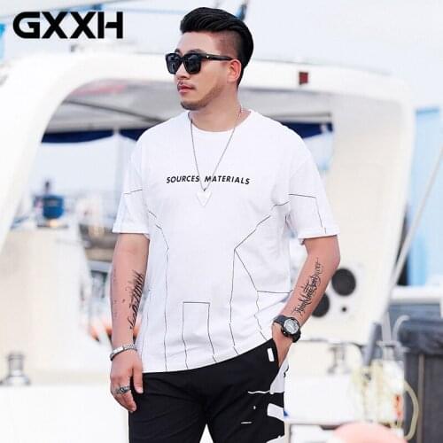 Oversized T-Shirts Men Casual Short Sleeve Cotton Tshirts Loose Fit 2020 Summer White Shirt Tees for Male Plus Size 5XL 6XL 7XL
