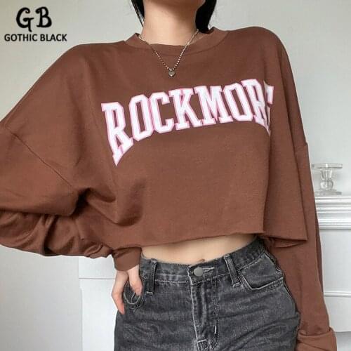 Gothic Black Sweatshirts For Women